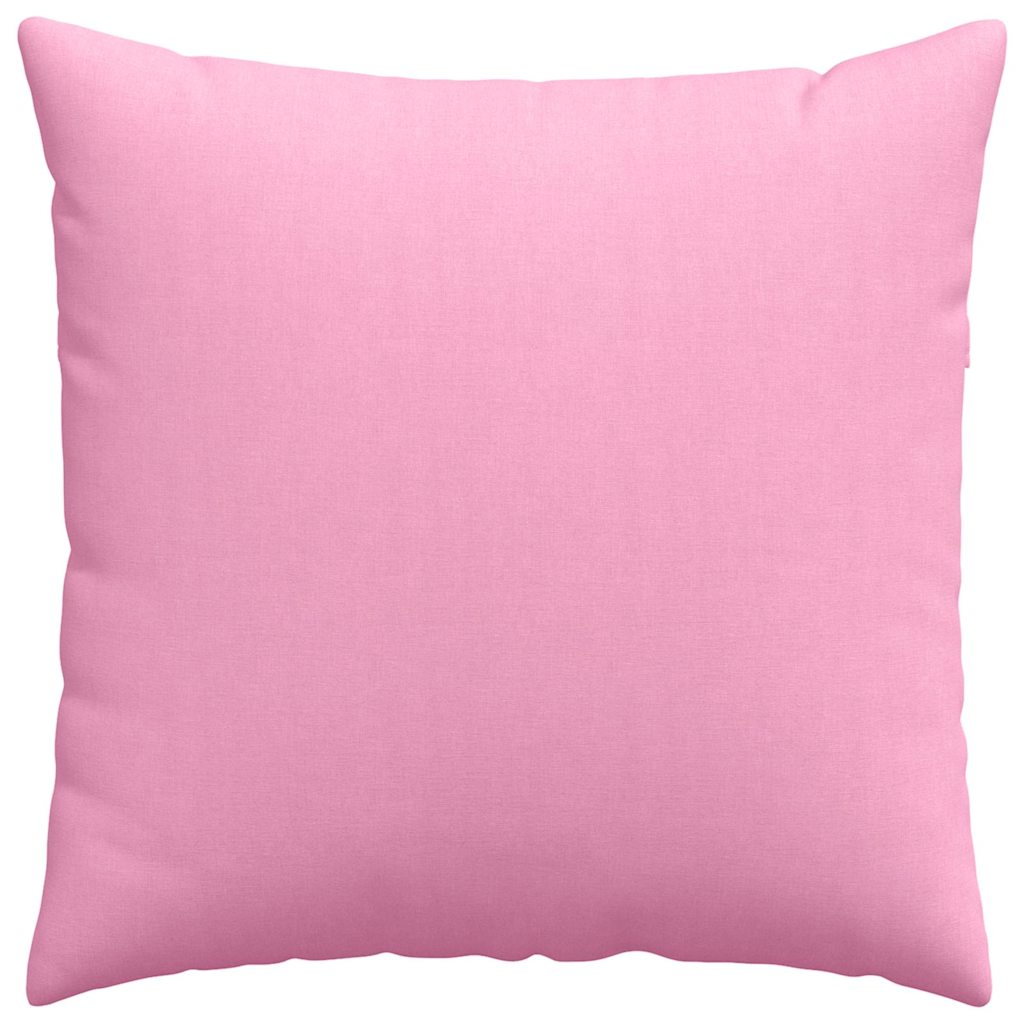 Cuscino per divano 2 pezzi rosa 60 x 60 cm tessuto