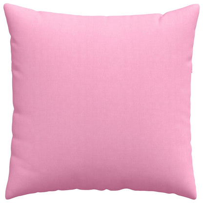 Cuscino per divano 2 pezzi rosa 60 x 60 cm tessuto