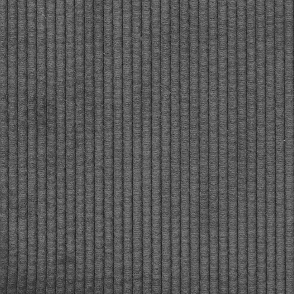 Sofakissen 2 pcs Dunkelgrau 60 x 60 cm Cordstoff