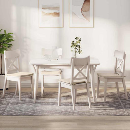 Sitzkissen 4 pcs Beige 40 x 40 x 3 cm Mikrofaserstoff