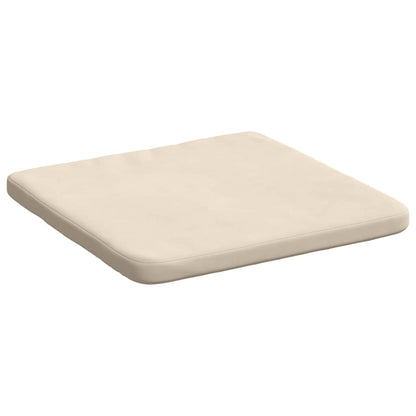 Sitzkissen 4 pcs Beige 40 x 40 x 3 cm Mikrofaserstoff