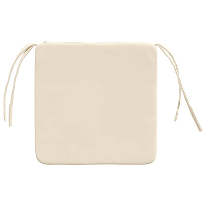 Sitzkissen 4 pcs Beige 40 x 40 x 3 cm Mikrofaserstoff