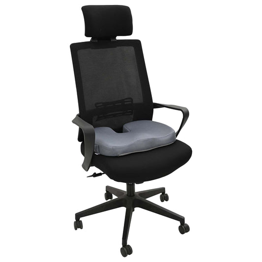 Sitzkissen Einfarbig Grau 47 x 37 x 8 cm Viscoschaum