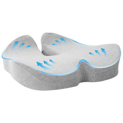 Kopfkissen mit Kissen Hellgrau 50 x 43 x 10 cm Baumwolle