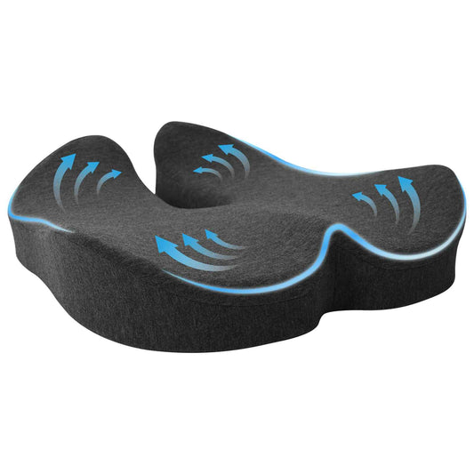 Kopfkissen mit Kissen Dunkelgrau 50 x 43 x 10 cm Baumwolle