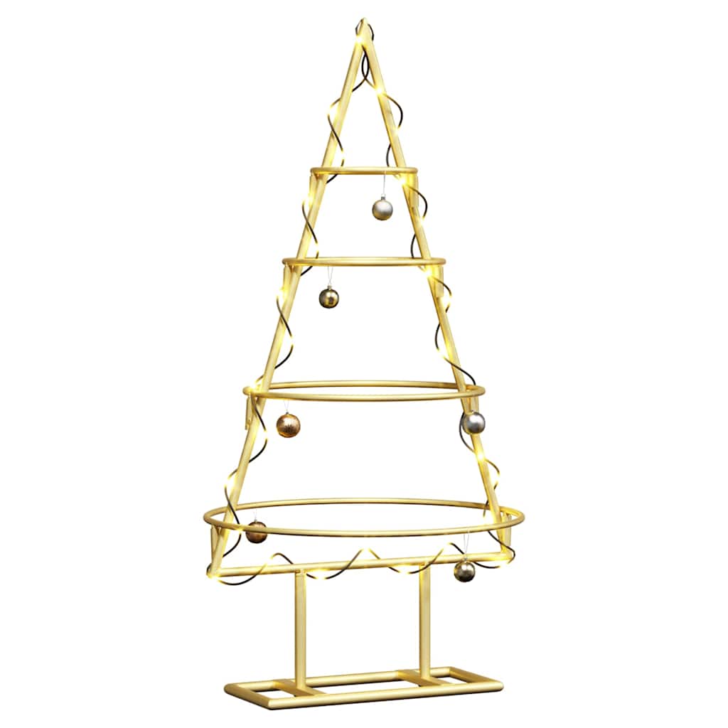 Metall Weihnachtsbaum Gold 60 cm Pulverbeschichteter Stahl