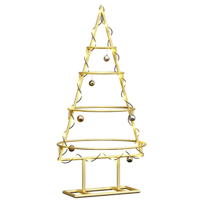 Metall Weihnachtsbaum Gold 60 cm Pulverbeschichteter Stahl