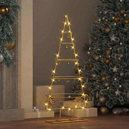 Metall Weihnachtsbaum Gold 90 cm Pulverbeschichteter Stahl