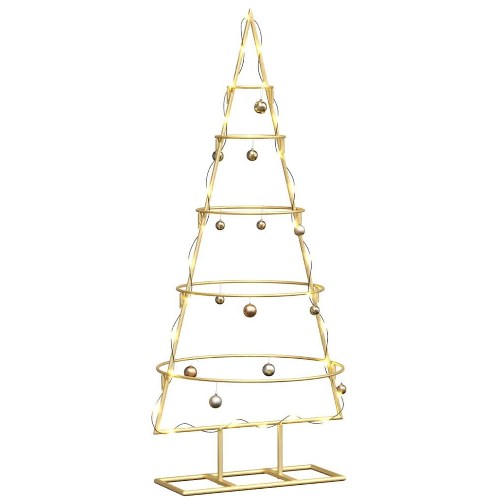 Metall Weihnachtsbaum Gold 90 cm Pulverbeschichteter Stahl