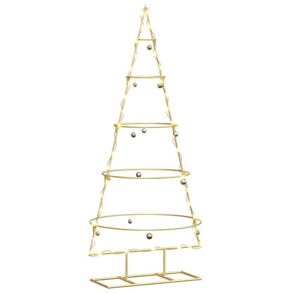 Metall Weihnachtsbaum Gold 125 cm Pulverbeschichteter Stahl