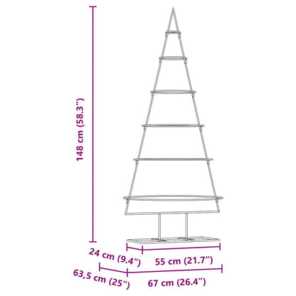 Metall Weihnachtsbaum Gold 150 cm Pulverbeschichteter Stahl