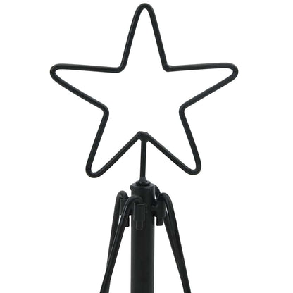 Albero di Natale a pigne con supporto, nero, 90 cm, acciaio