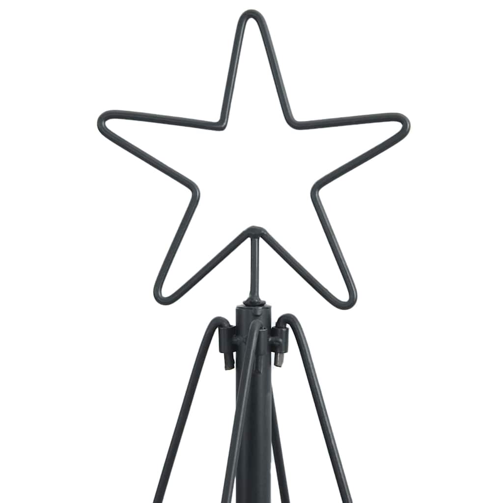 Weihnachtsdeko mit Ständer Schwarz 150 cm Stahl