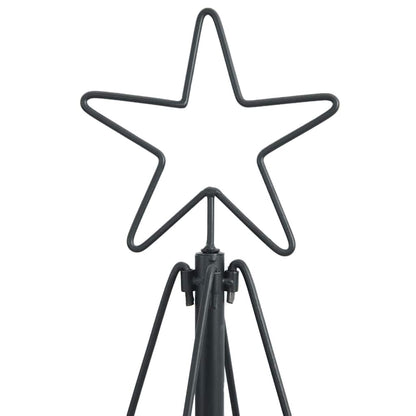 Weihnachtsdeko mit Ständer Schwarz 150 cm Stahl