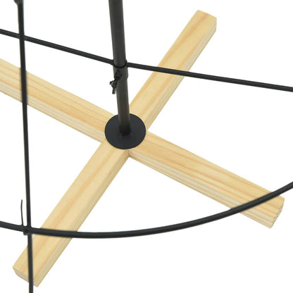 Weihnachtsdeko mit Ständer Schwarz 150 cm Stahl