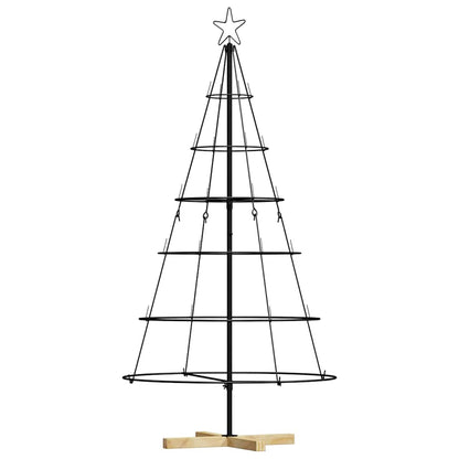 Weihnachtsdeko mit Ständer Schwarz 150 cm Stahl