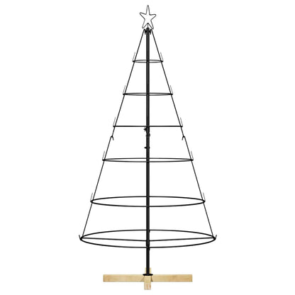 Weihnachtsdeko mit Ständer Schwarz 150 cm Stahl