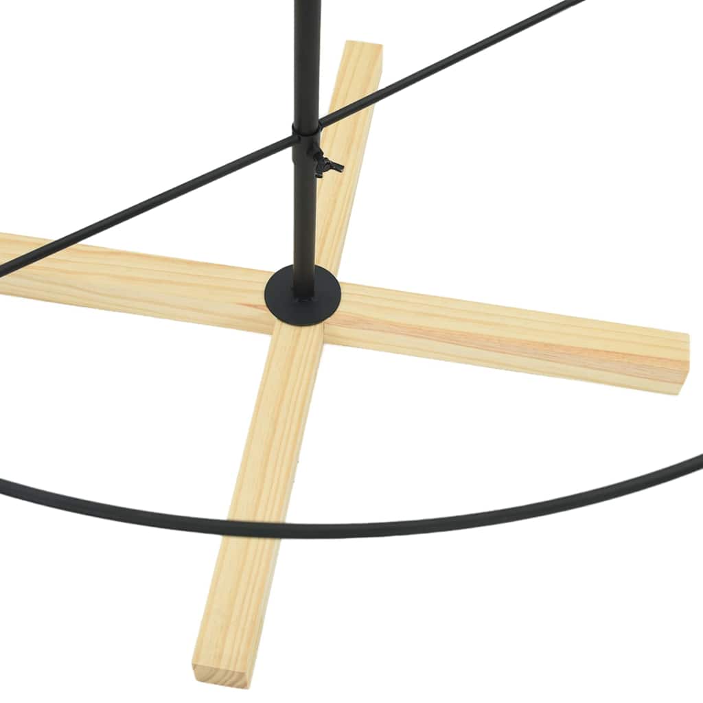 Weihnachtsdeko mit Ständer Schwarz 180 cm Stahl