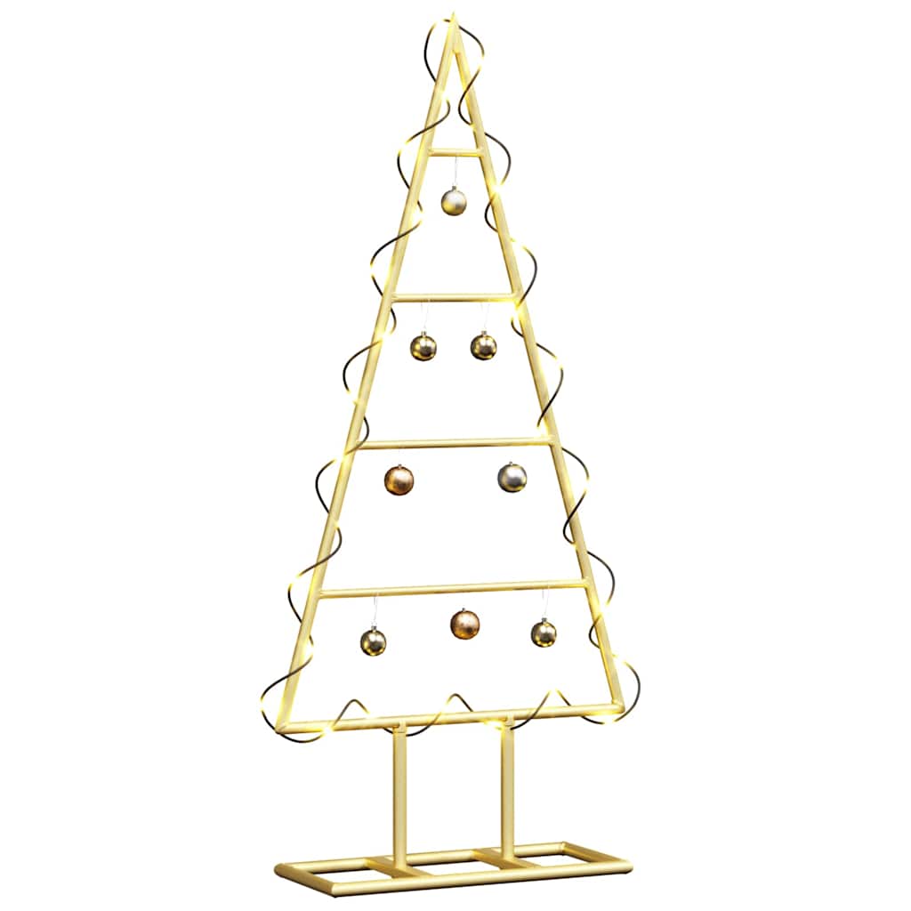 Metall Weihnachtsbaum Gold 60 cm Pulverbeschichteter Stahl