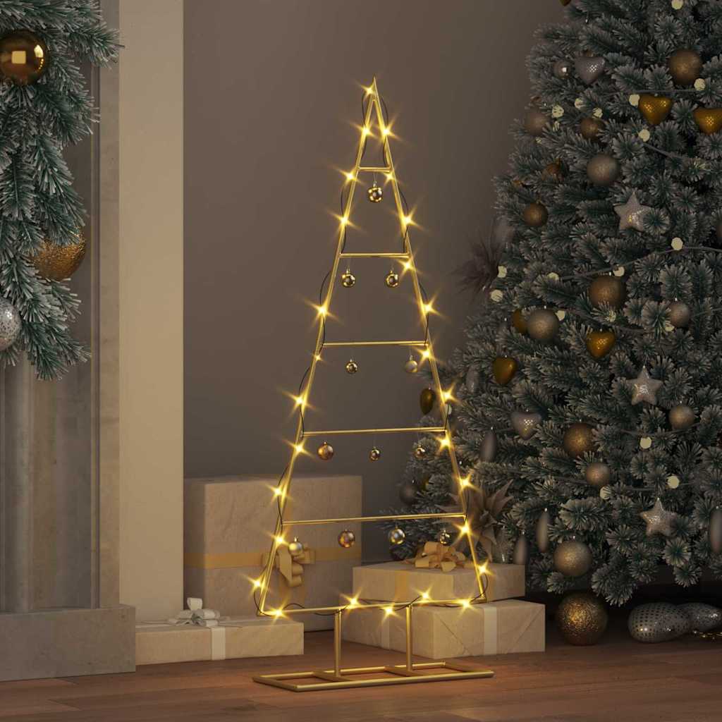 Metall Weihnachtsbaum Gold 90 cm Pulverbeschichteter Stahl