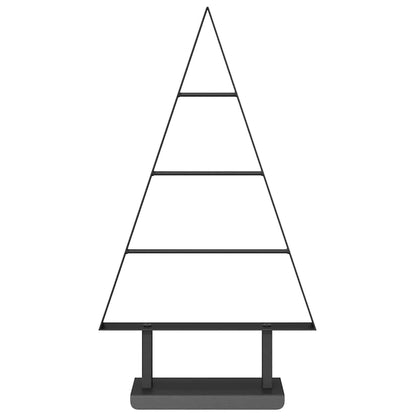 Metall Weihnachtsbaum mit Ständer Schwarz 60 cm Stahl