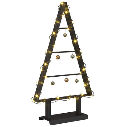 Metall Weihnachtsbaum mit Ständer Schwarz 60 cm Stahl