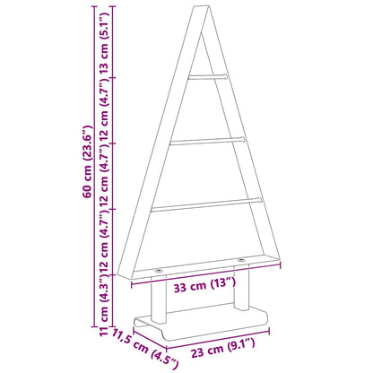 Metall Weihnachtsbaum mit Ständer Schwarz 60 cm Stahl