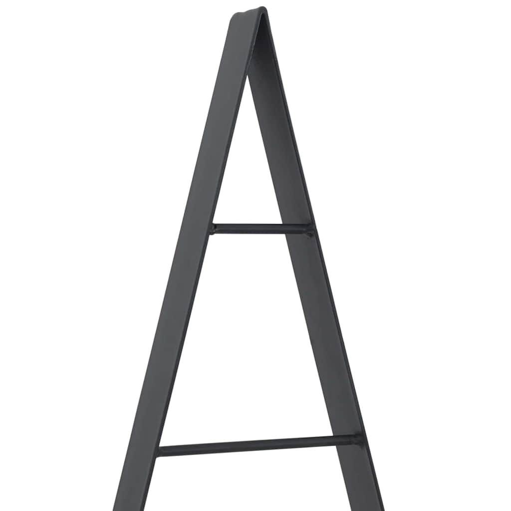 Metall Weihnachtsbaum mit Ständer Schwarz 90 cm Stahl