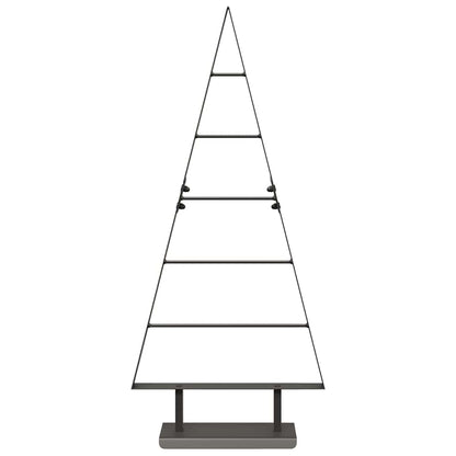 Metall Weihnachtsbaum mit Ständer Schwarz 90 cm Stahl