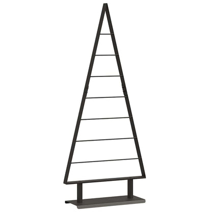 Metall Weihnachtsbaum mit Ständer Schwarz 125 cm Stahl