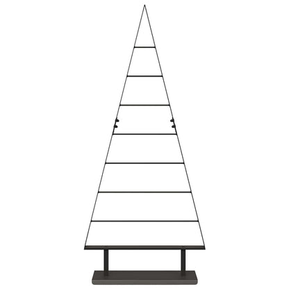 Metall Weihnachtsbaum mit Ständer Schwarz 125 cm Stahl