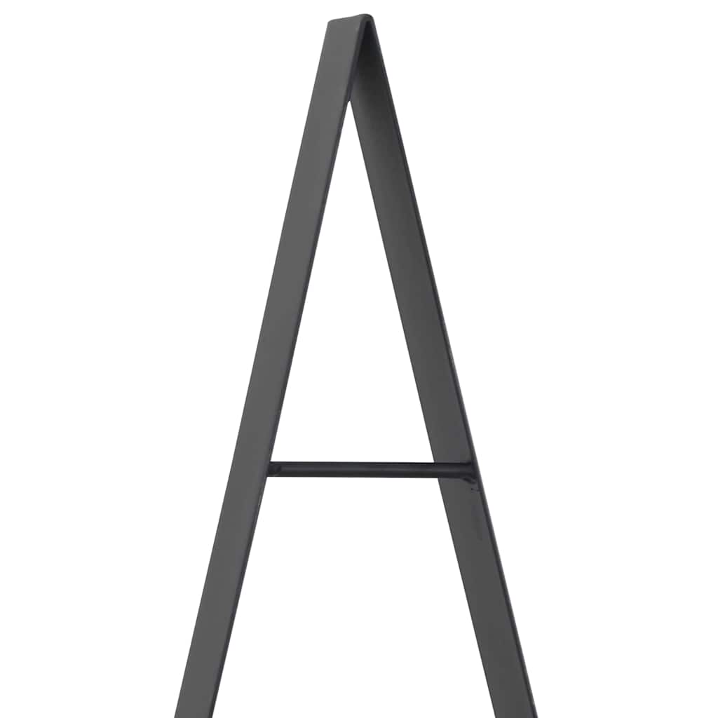 Metall Weihnachtsbaum mit Ständer Schwarz 150 cm Stahl