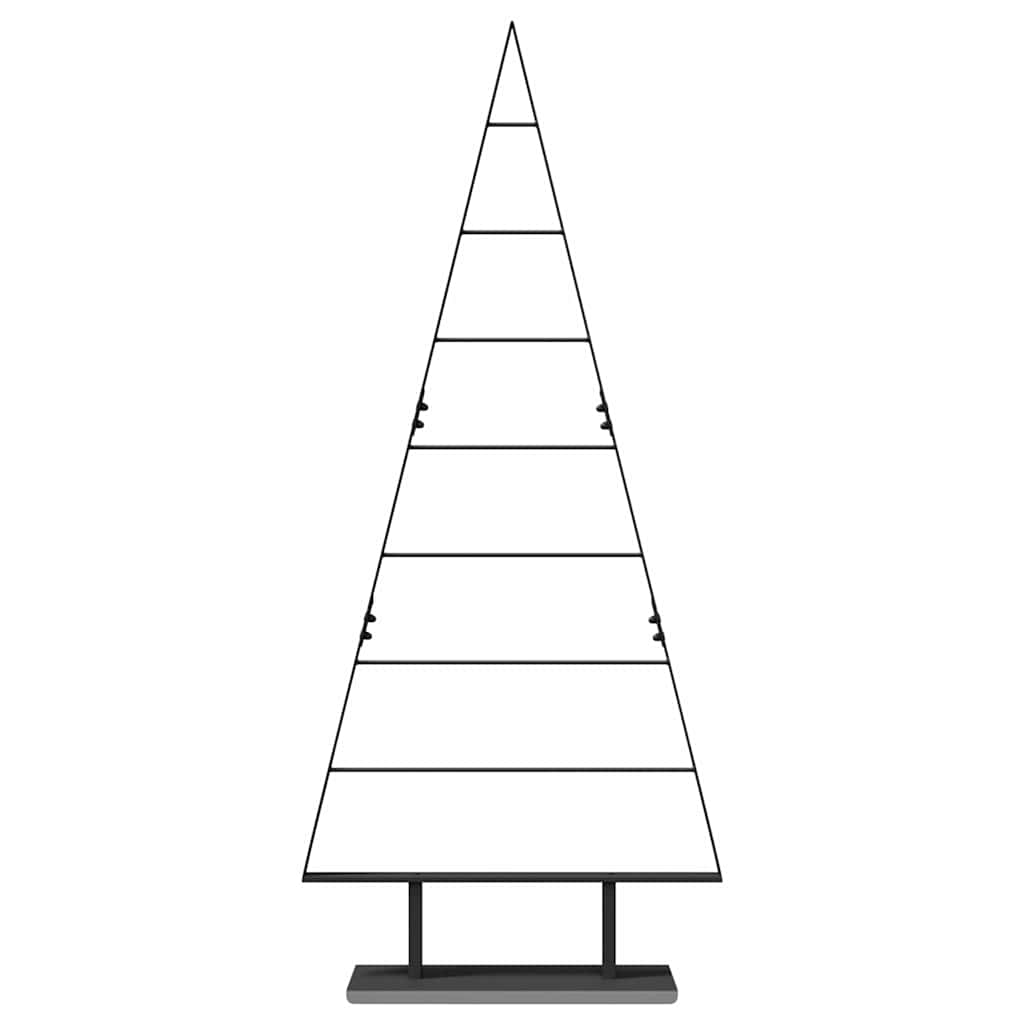 Metall Weihnachtsbaum mit Ständer Schwarz 150 cm Stahl