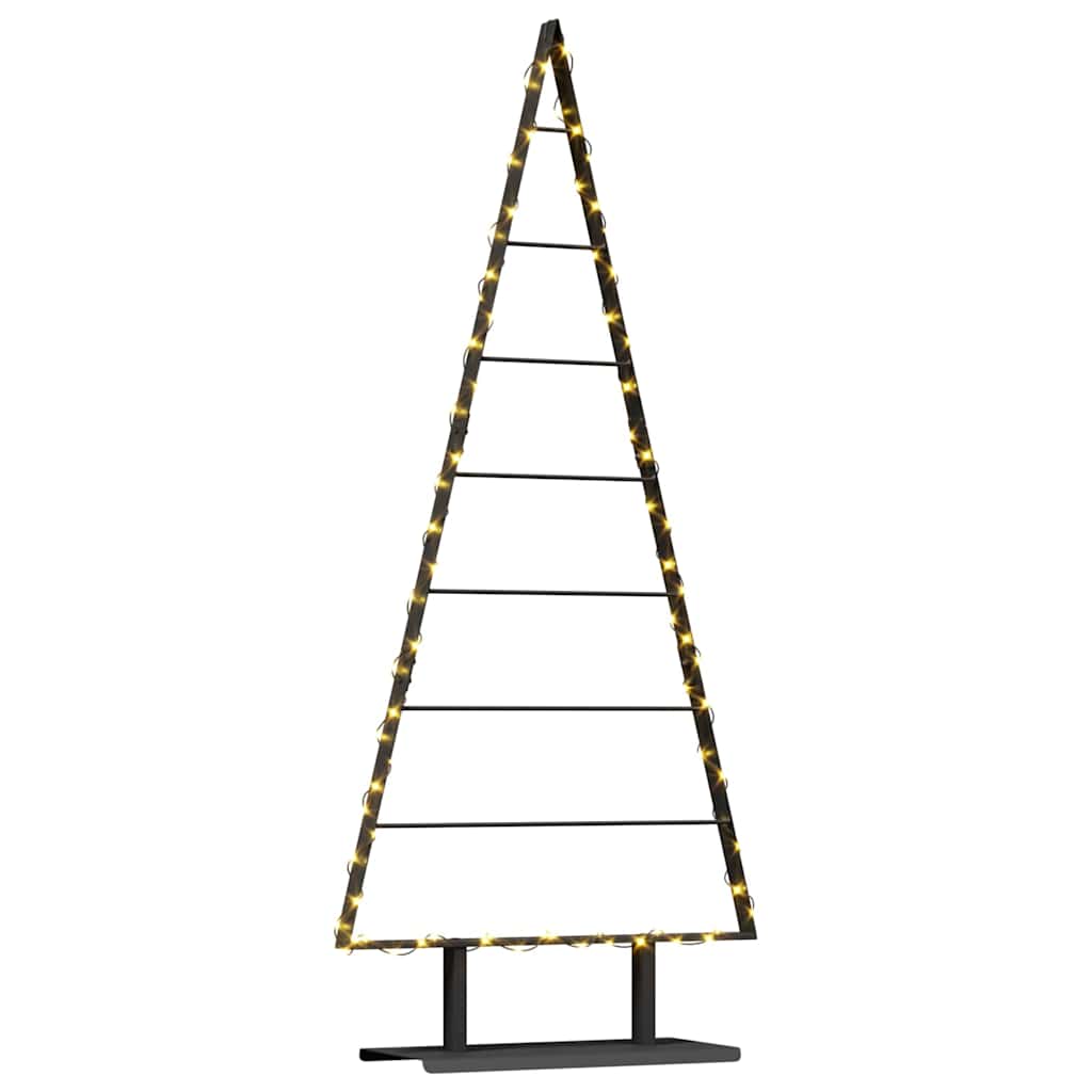 Metall Weihnachtsbaum mit Ständer Schwarz 150 cm Stahl
