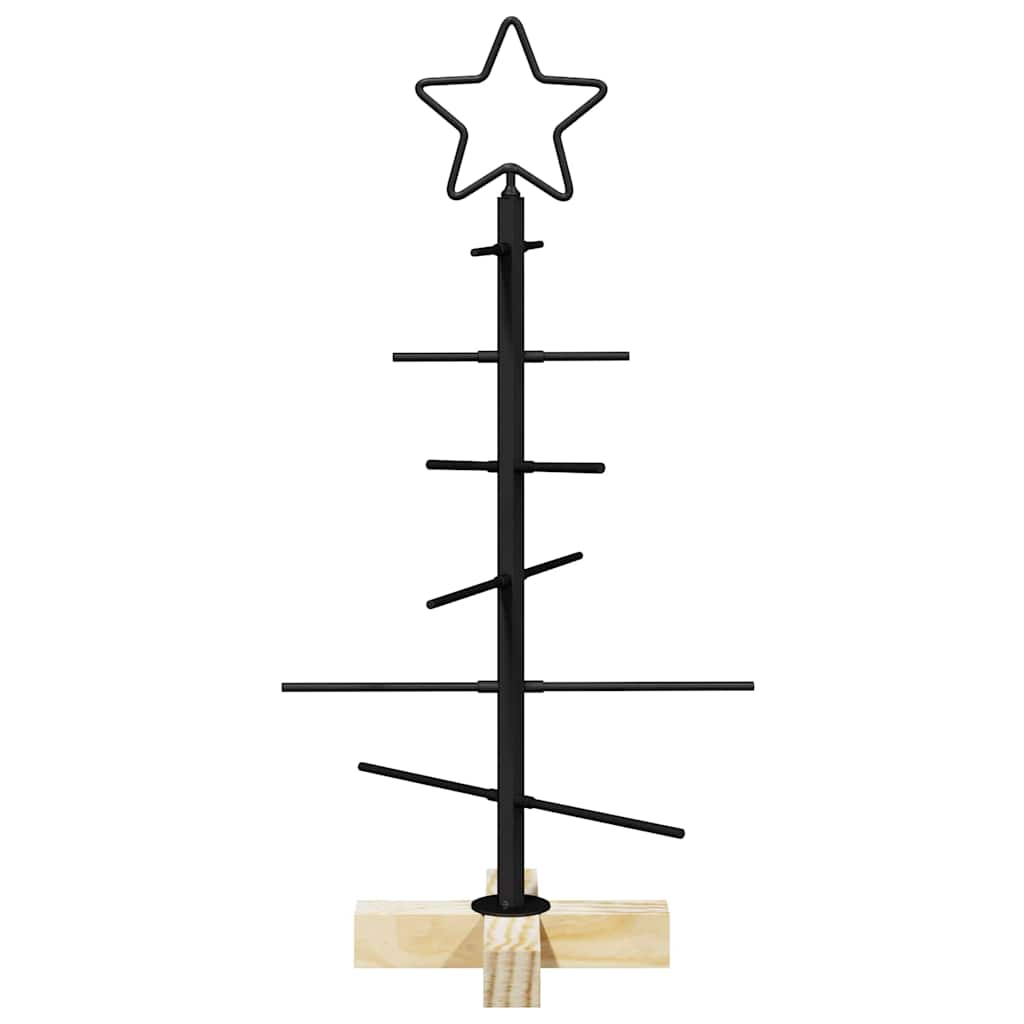 Metall Weihnachtsbaum Schwarz 60 cm Pulverbeschichteter Stahl