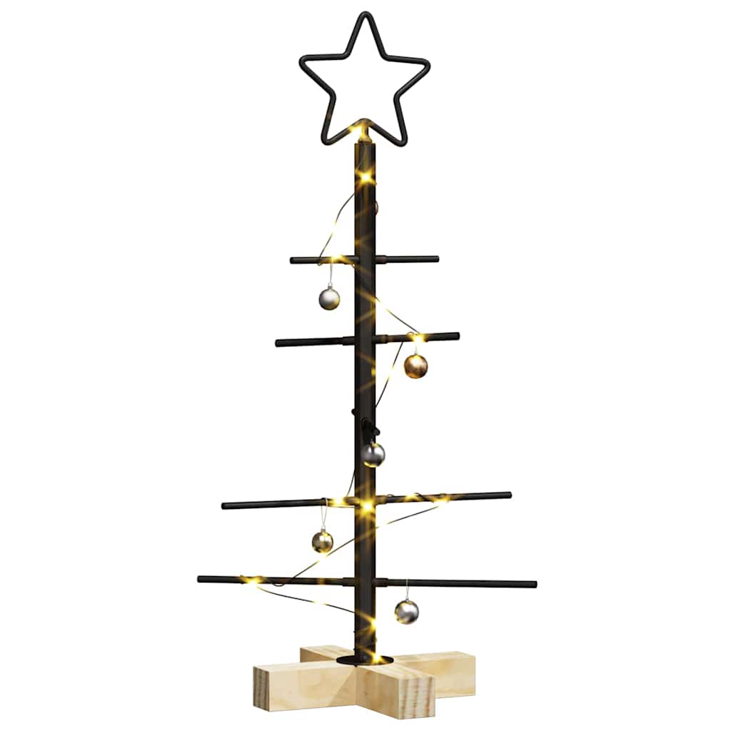 Metall Weihnachtsbaum Schwarz 60 cm Pulverbeschichteter Stahl