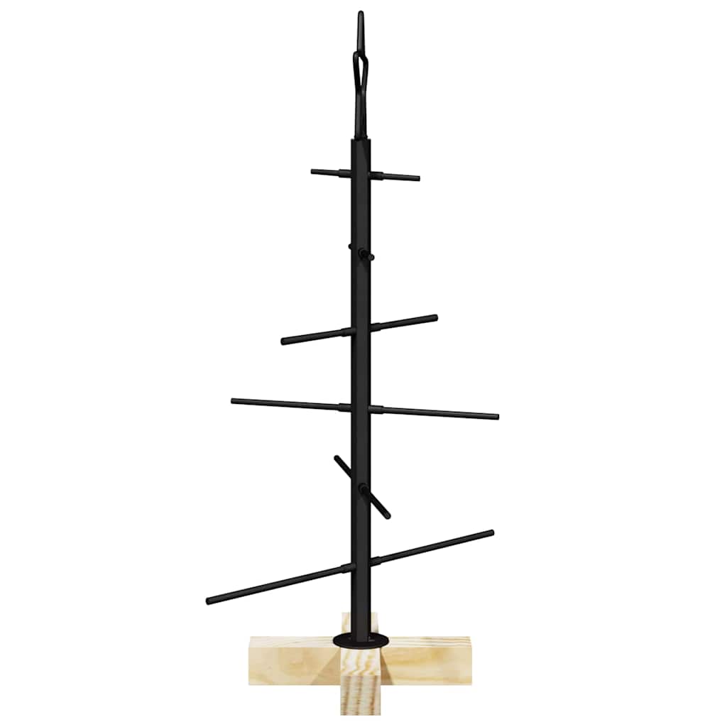 Metall Weihnachtsbaum Schwarz 60 cm Pulverbeschichteter Stahl