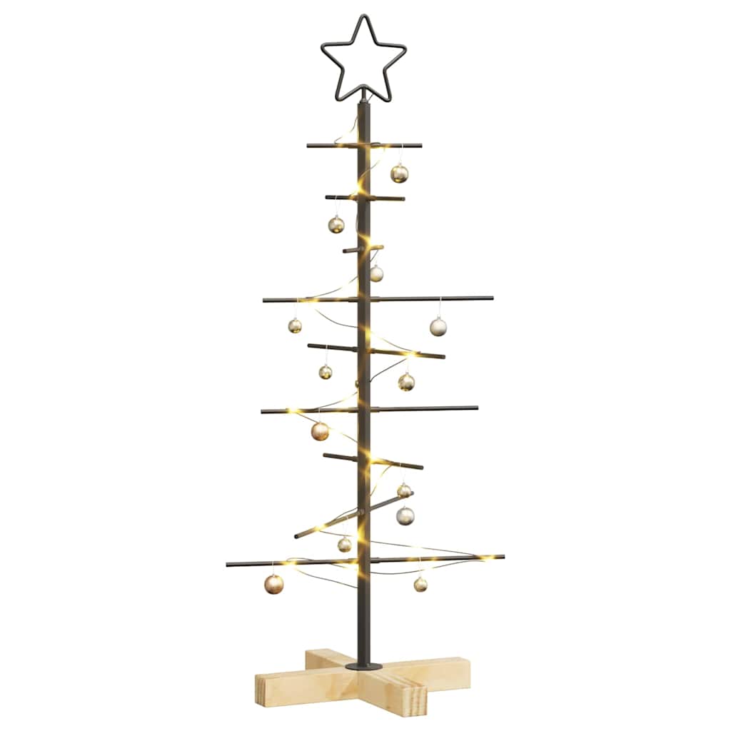 Metall Weihnachtsbaum Schwarz 90 cm Pulverbeschichteter Stahl