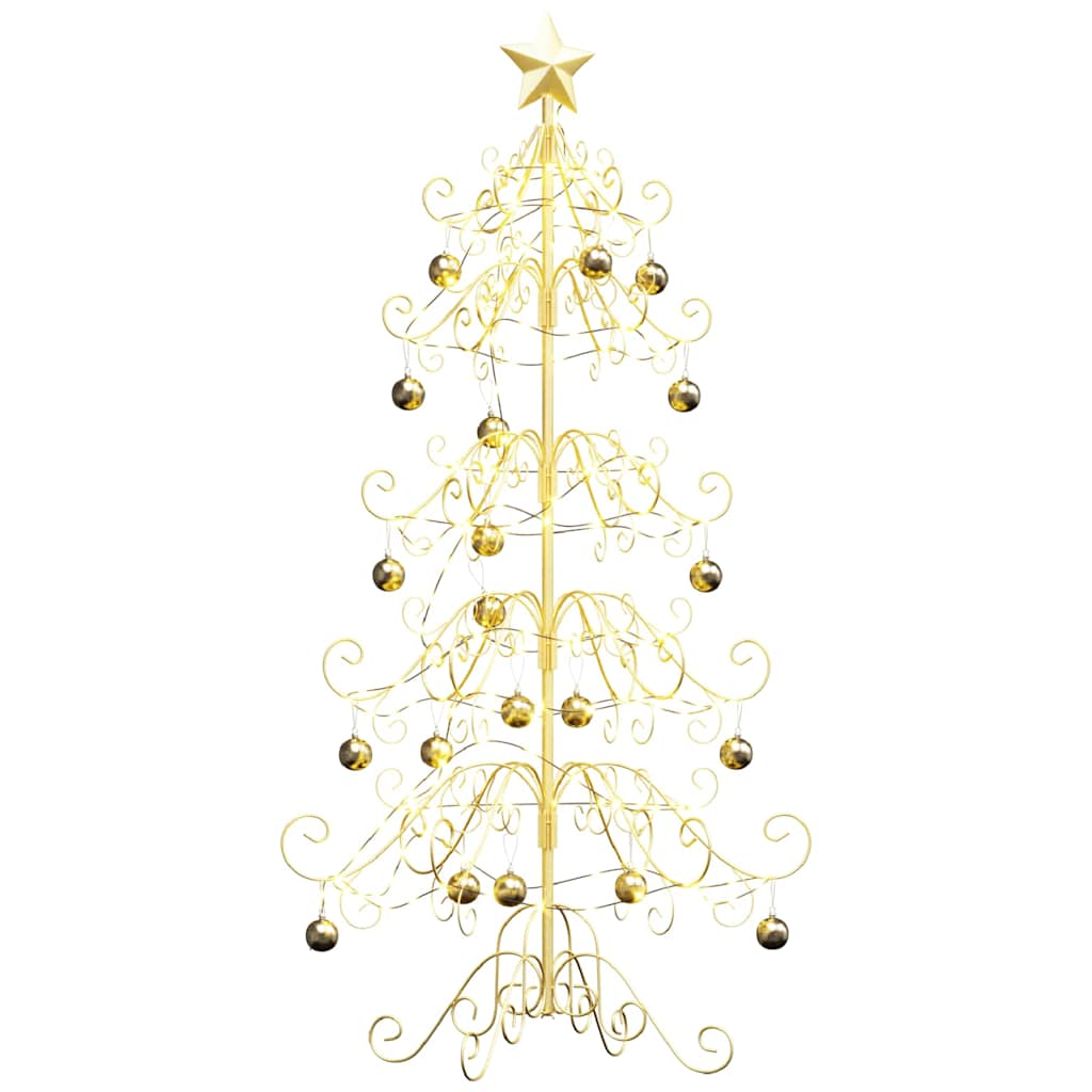 Metall Weihnachtsbaum Gold 150 cm Pulverbeschichteter Stahl