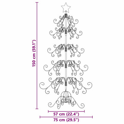 Metall Weihnachtsbaum Gold 150 cm Pulverbeschichteter Stahl