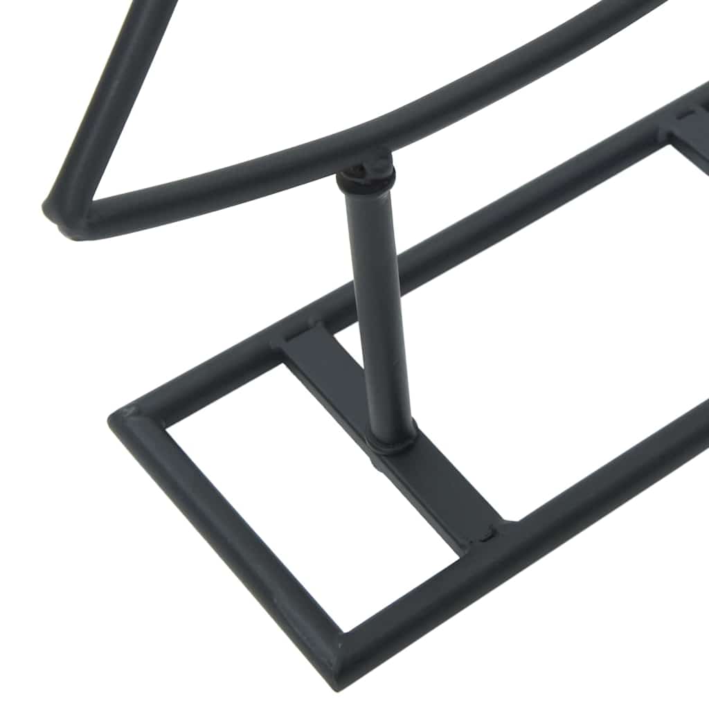 Metall Weihnachtsbaum mit Ständer Schwarz 60 cm Stahl