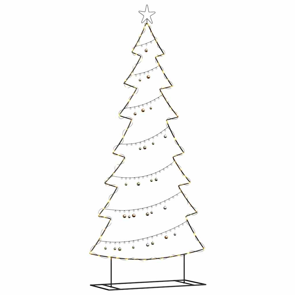 Metall Weihnachtsbaum mit Ständer Schwarz 210 cm Stahl