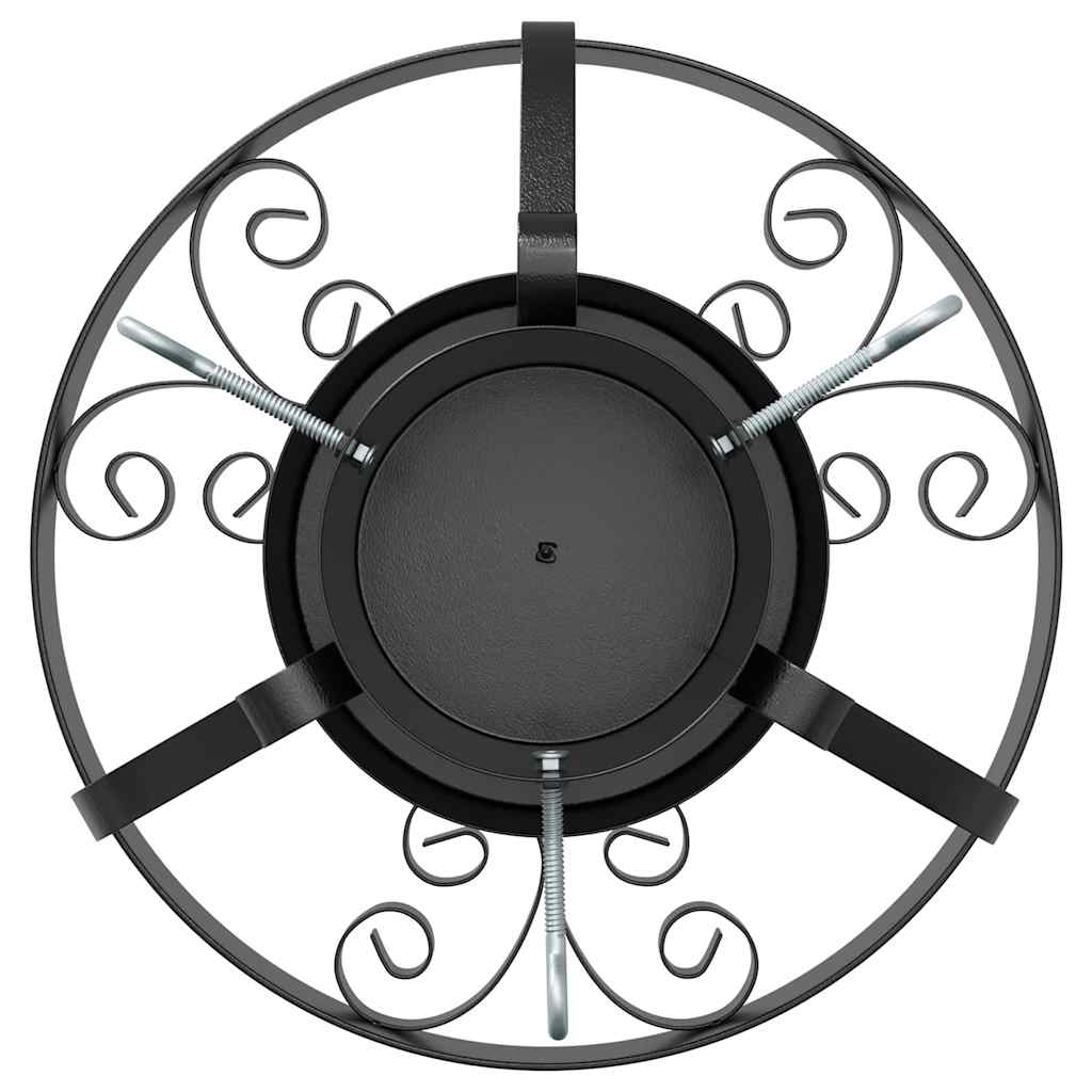 Supporto per albero di Natale, nero, 40 x 40 x 21 cm, acciaio