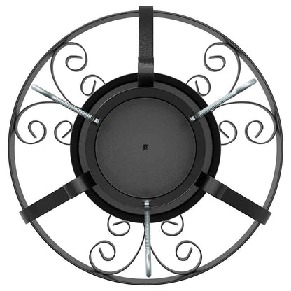 Supporto per albero di Natale, nero, 40 x 40 x 21 cm, acciaio