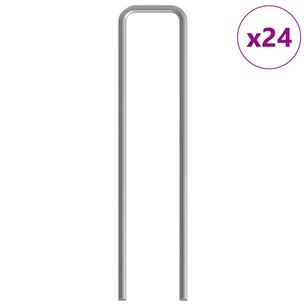 Hühnerkäfig 2 pcs Silber 600 x 100 x 210 cm Verzinkter Stahl