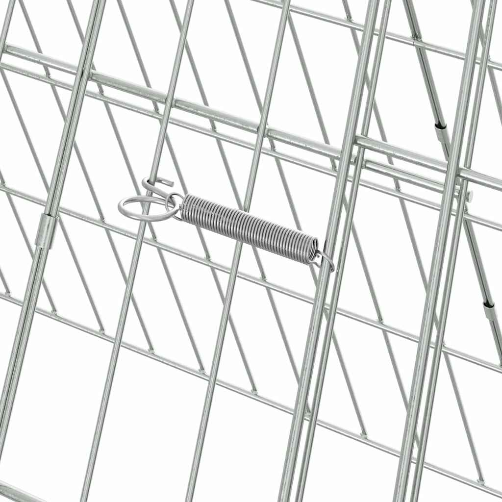 Hühnerkäfig Silber 110 x 55 x 55 cm Verzinkter Stahl