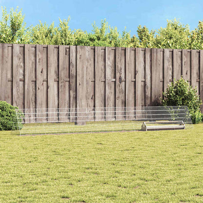 Hühnerkäfig Silber 430 x 55 x 55 cm Verzinkter Stahl