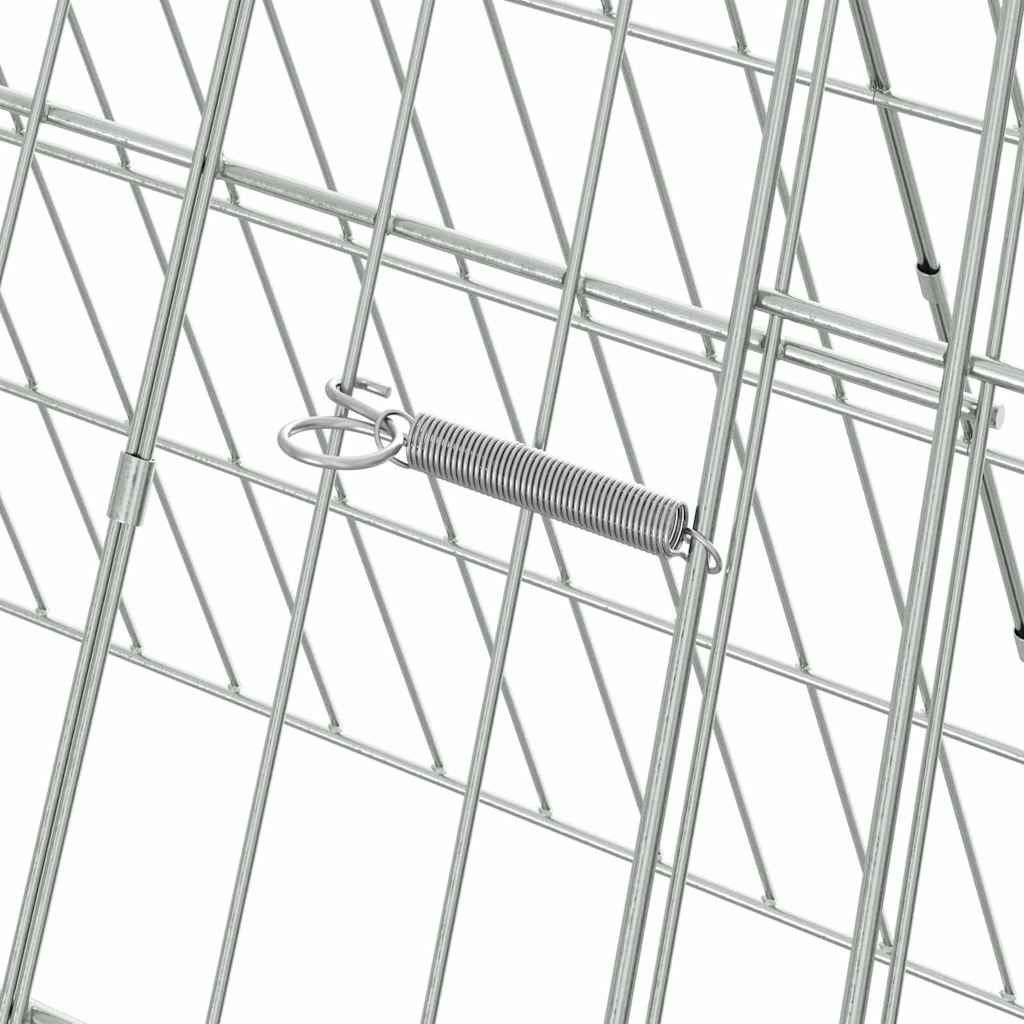 Hühnerkäfig Silber 650 x 55 x 55 cm Verzinkter Stahl