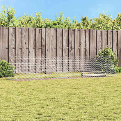 Hühnerkäfig Silber 430 x 100 x 85 cm Verzinkter Stahl