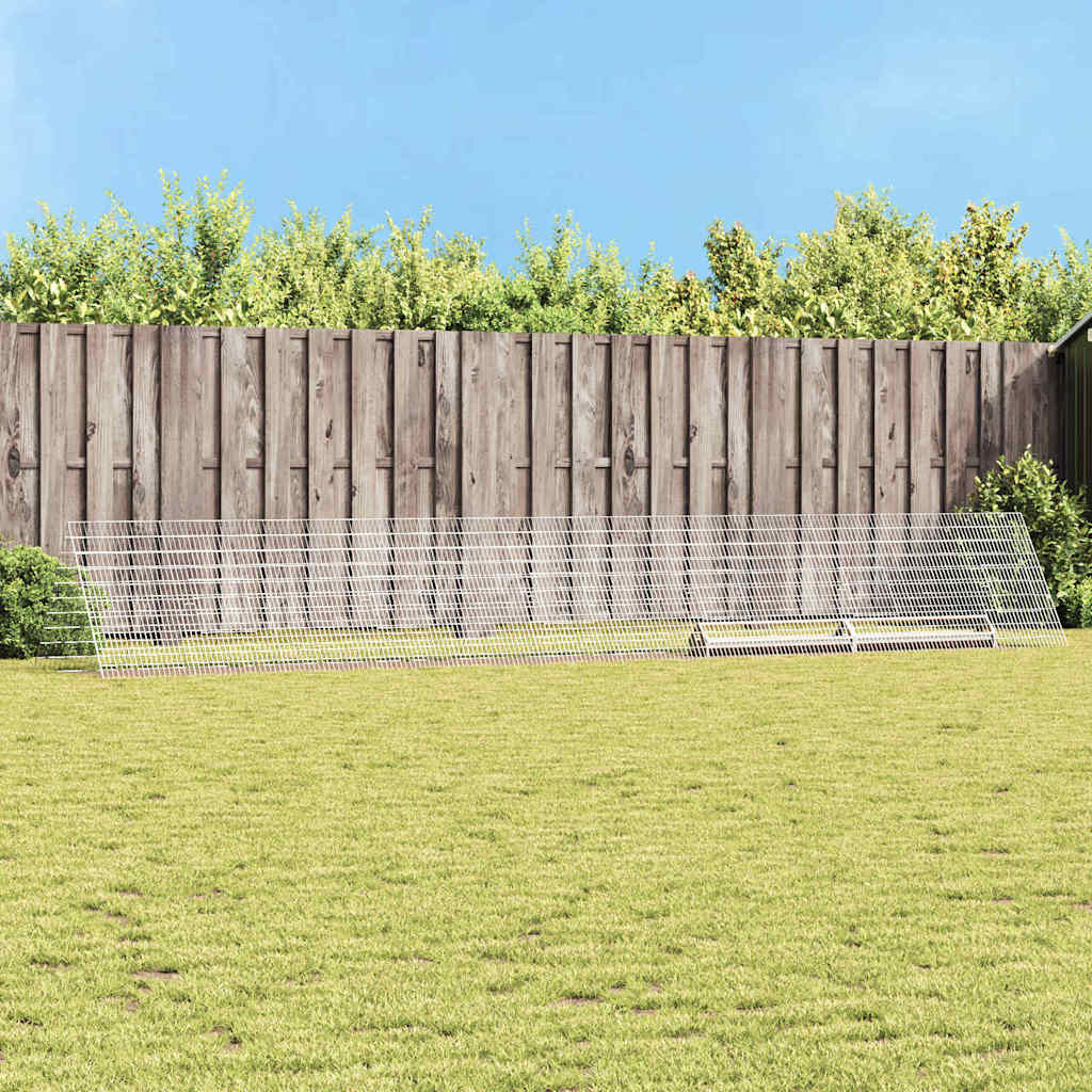 Hühnerkäfig Silber 650 x 100 x 85 cm Verzinkter Stahl